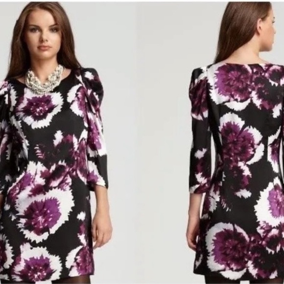 leifsdottir Dresses & Skirts - Anthropologie Leifsdottir Belvedere Floral Print Silk Sheath Dress Size 8